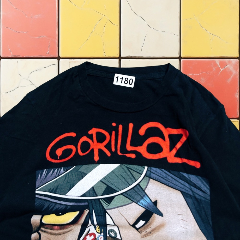 Vintage Y2K Gorillaz Band Tee Mens Black Small  Concert Tour Promo‎ Music Shirt - Picture 5 of 11
